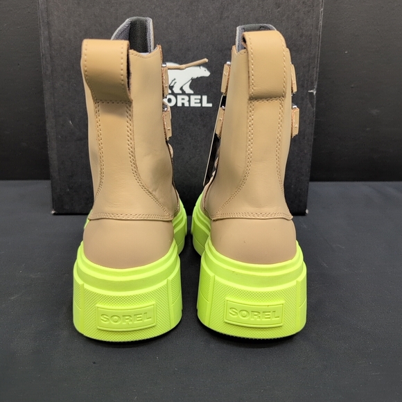 SOREL Caribou X Chelsea Waterproof Leather Lace-Up Boot Women's US 8.5 Canoe - Picture 7 of 14